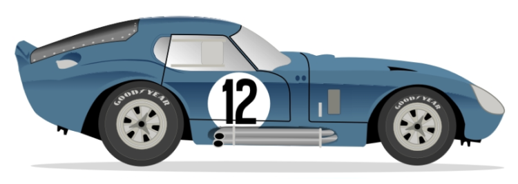 1965 COBRA DAYTONA - 24h Le Mans No 12 Kit