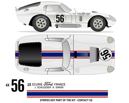 1965 COBRA DAYTONA France - Nurburgring 1965 No 56 Kit