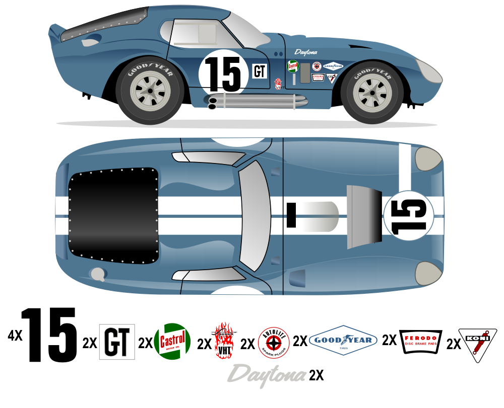 1965 COBRA DAYTONA - Sebring 1965 No 15 Kit