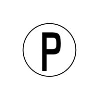 "P" Class Entry Marking Decal Set - 7 Inches (Round)