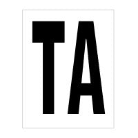 "TA" Class Entry Marking Decal Set - 7 Inches x 5.75 Inches