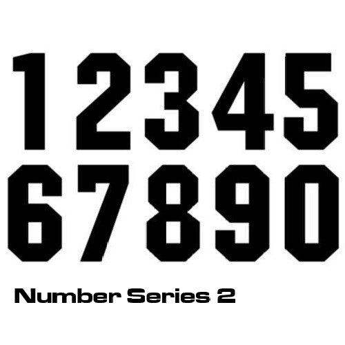 Race Number Decal - Series 2