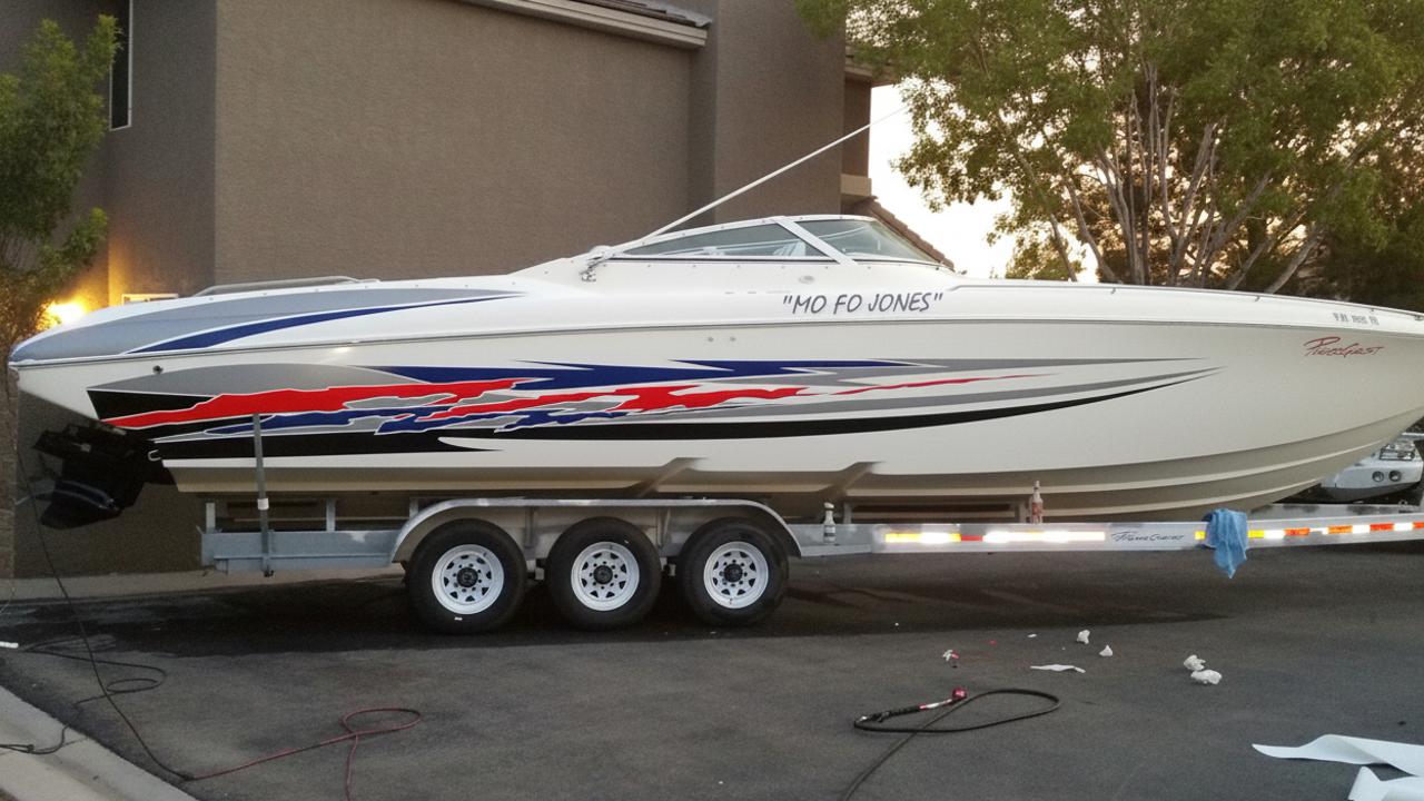 AP-DMNR-050 - Dominator Series 3 Color Vinyl Boat Graphics Kit
