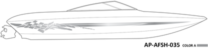 AP-AFSH-035 - Aftershock Series 1 Color Vinyl Boat Graphics Kit