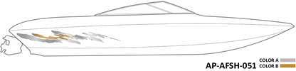 AP-AFSH-051 - Aftershock Series 2 Color Vinyl Boat Graphics Kit