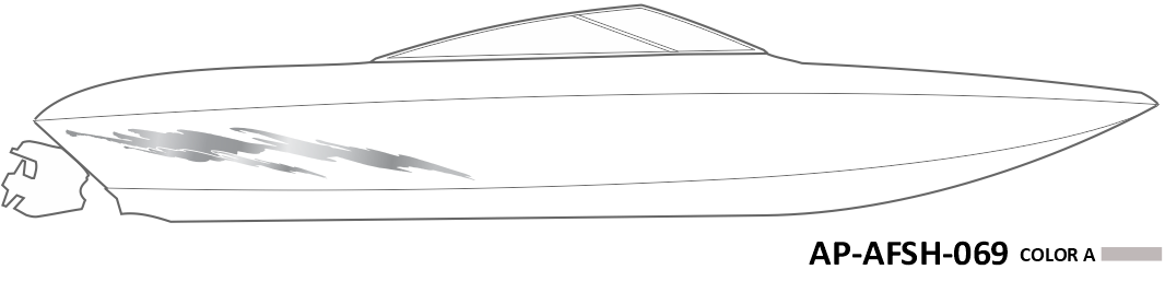 AP-AFSH-069 - Aftershock Series 1 Color Vinyl Boat Graphics Kit