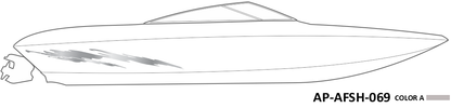 AP-AFSH-069 - Aftershock Series 1 Color Vinyl Boat Graphics Kit