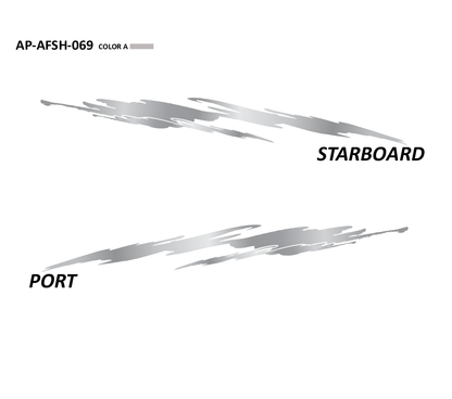 AP-AFSH-069 - Aftershock Series 1 Color Vinyl Boat Graphics Kit