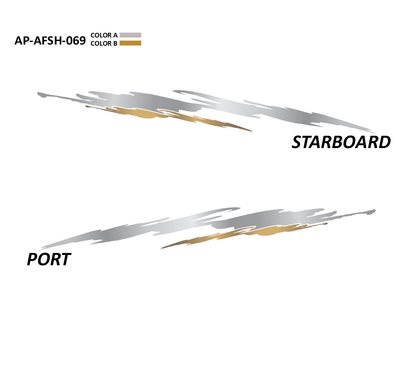 AP-AFSH-069 - Aftershock Series 2 Color Vinyl Boat Graphics Kit