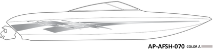 AP-AFSH-070 - Aftershock Series 1 Color Vinyl Boat Graphics Kit
