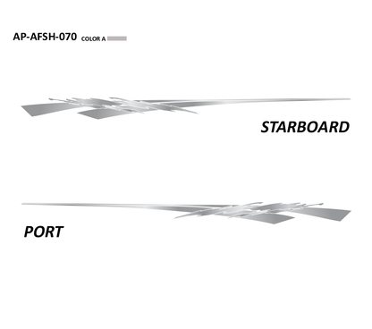 AP-AFSH-070 - Aftershock Series 1 Color Vinyl Boat Graphics Kit