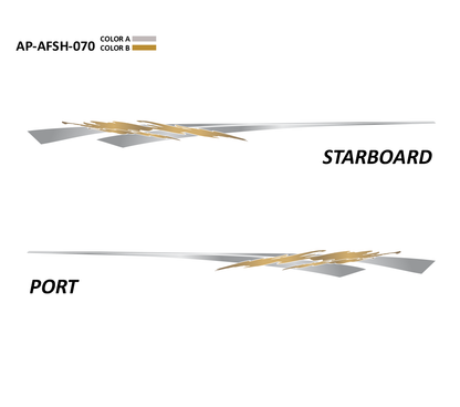 AP-AFSH-070 - Aftershock Series 2 Color Vinyl Boat Graphics Kit