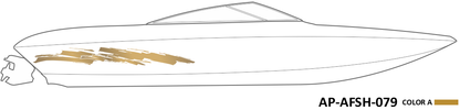 AP-AFSH-079 - Aftershock Series 1 Color Vinyl Boat Graphics Kit