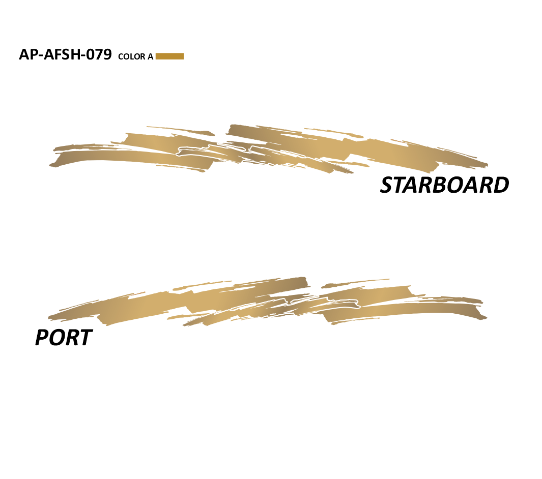 AP-AFSH-079 - Aftershock Series 1 Color Vinyl Boat Graphics Kit
