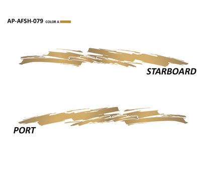 AP-AFSH-079 - Aftershock Series 1 Color Vinyl Boat Graphics Kit