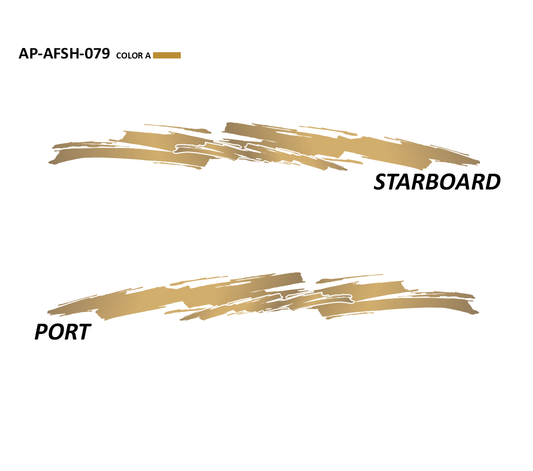AP-AFSH-079 - Aftershock Series 1 Color Vinyl Boat Graphics Kit
