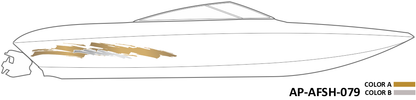 AP-AFSH-079 - Aftershock Series 2 Color Vinyl Boat Graphics Kit