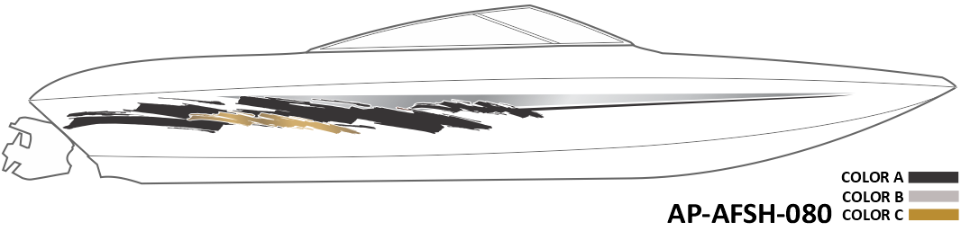 AP-AFSH-080 - Aftershock Series 3 Color Vinyl Boat Graphics Kit ...