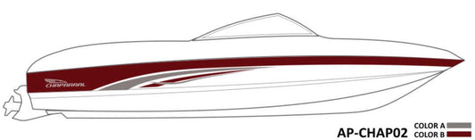 AP-CHAP02 - Chaparral 2 Color Vinyl Boat Graphics Kit