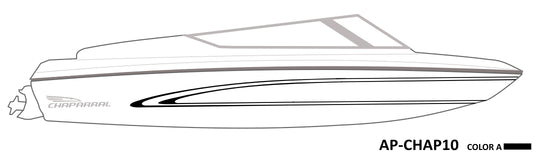 AP-CHAP10 - Chaparral 1 Color Vinyl Boat Graphics Kit