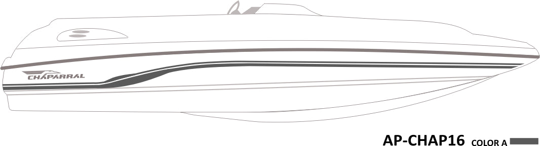 AP-CHAP-16 - Chaparral Series 1 Color Vinyl Boat Graphics Kit