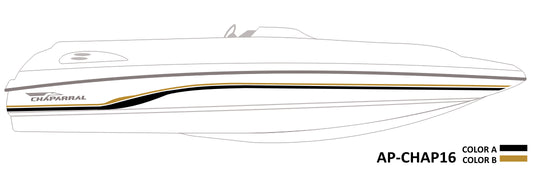 AP-CHAP-16 - Chaparral Series 2 Color Vinyl Boat Graphics Kit