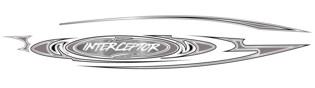 AP-INTER07 - Caravelle Interceptor 3 Color Vinyl Boat Graphics Kit