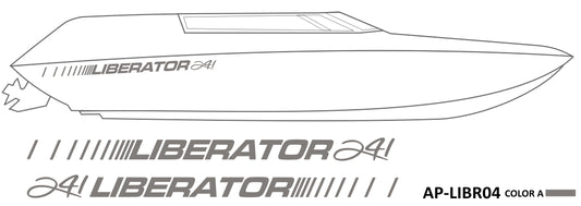 AP-LIBER04 Liberator 1 Color Vinyl Boat Graphic