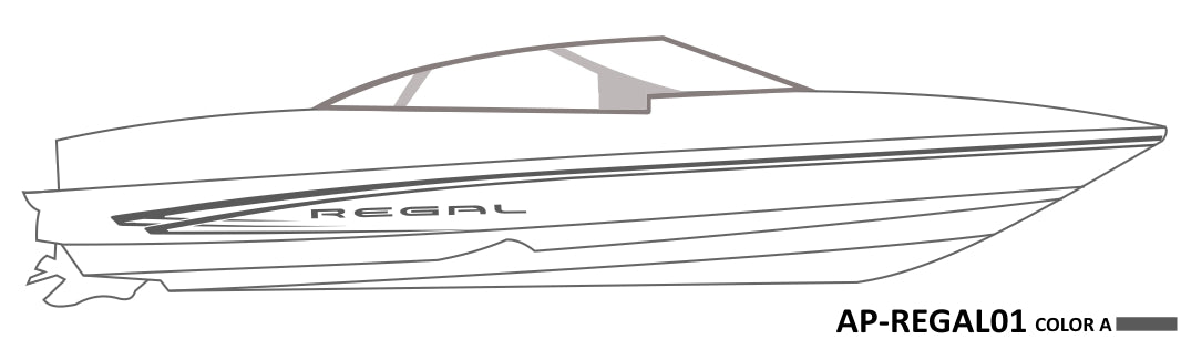 AP-REGAL01 - Regal 1 Color Vinyl Boat Graphics Kit