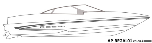 AP-REGAL01 - Regal 1 Color Vinyl Boat Graphics Kit