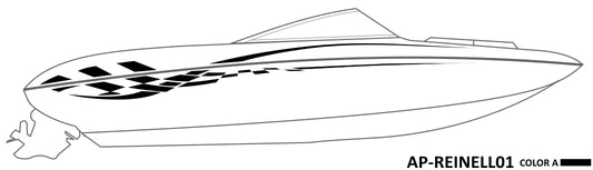 AP-REINELL01 - Reinell 1 Color Vinyl Boat Graphics Kit