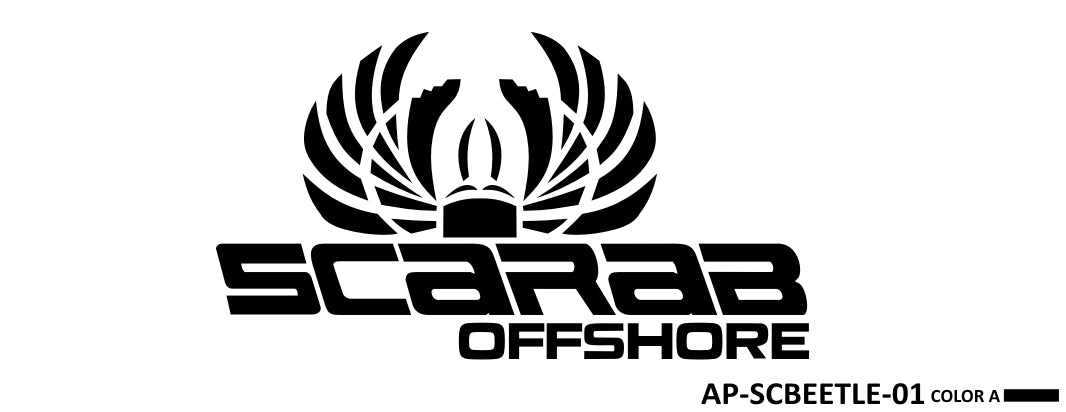 AP-SCBEETLE-01 - Scarab Beetle 1 Color Vinyl Logo