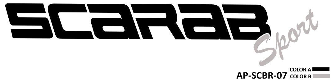 AP-SCBR-07 - Scarab Sport 2 Color Vinyl Logo