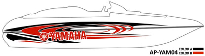 AP-YAM04 - Yamaha 2 Color Vinyl Boat Graphics Kit