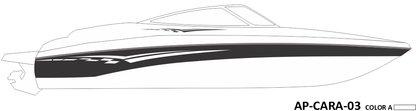 AP-CARA-03 - Caravelle Series 1 Color Vinyl Boat Graphics Kit