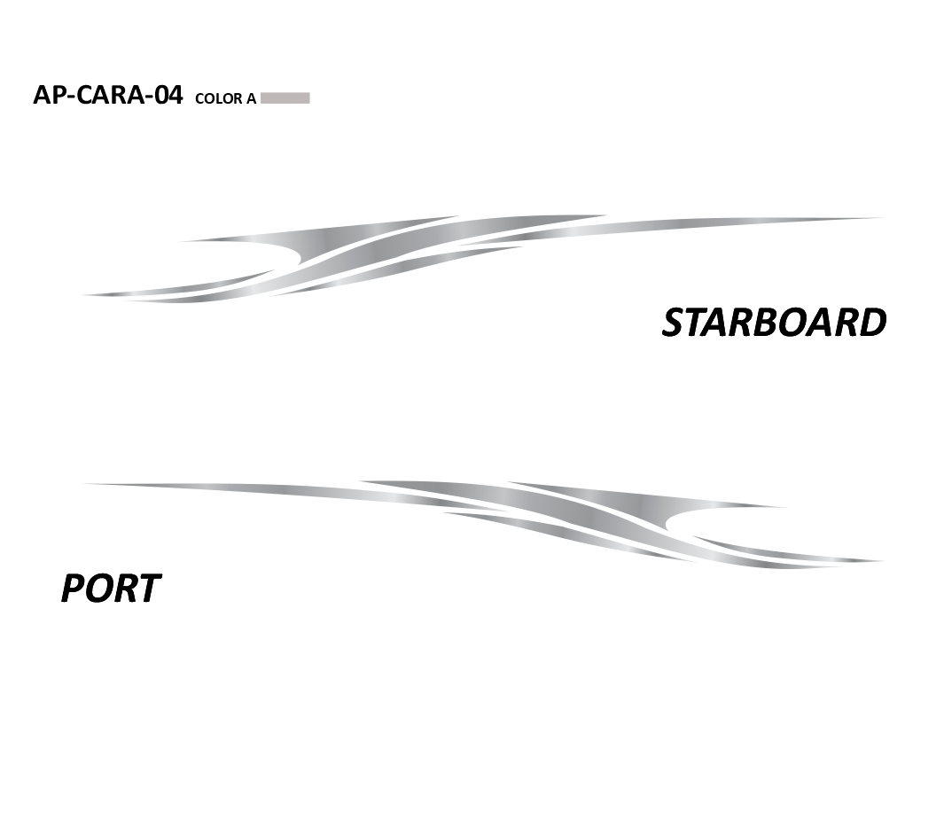 AP-CARA-04 - Caravelle Series 1 Color Vinyl Boat Graphics Kit