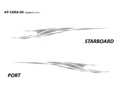 AP-CARA-04 - Caravelle Series 1 Color Vinyl Boat Graphics Kit