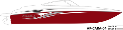 AP-CARA-04 - Caravelle Series 2 Color Vinyl Boat Graphics Kit