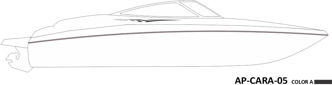 AP-CARA-05 - Caravelle Series 1 Color Vinyl Boat Graphics Kit