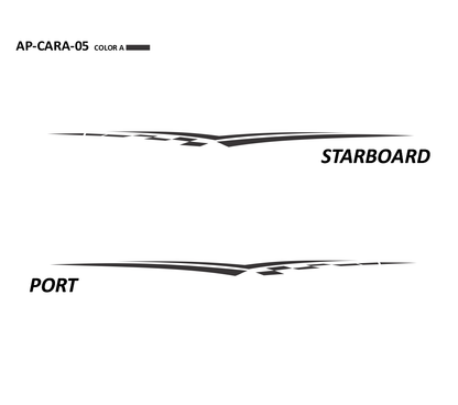 AP-CARA-05 - Caravelle Series 1 Color Vinyl Boat Graphics Kit