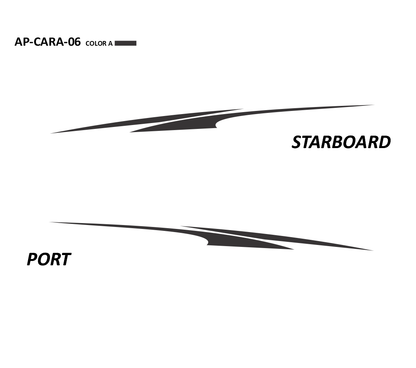 AP-CARA-06 - Caravelle Series 1 Color Vinyl Boat Graphics Kit