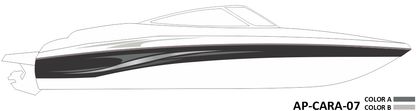 AP-CARA-07 - Caravelle Series 2 Color Vinyl Boat Graphics Kit