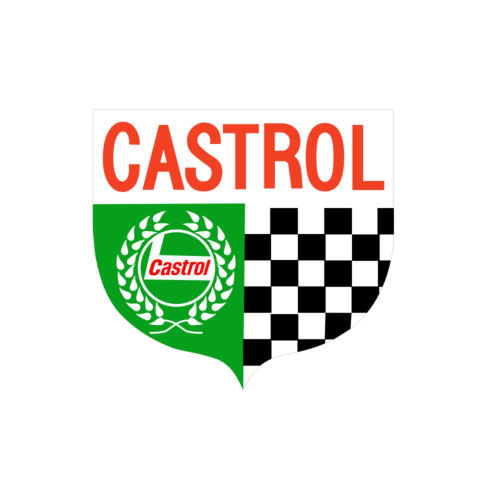 CASTROL Racing Badge Sponsor Decal - Two Sizes Available