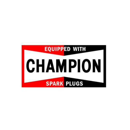 CHAMPION Equipped Sponsor Decal - 7 Inches x 3.5 Inches