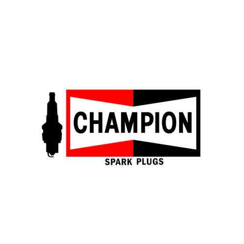 CHAMPION Plugs Sponsor Decal - 7 Inches x 3.5 Inches