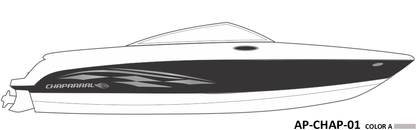 AP-CHAP-01 - Chaparral Series 1 Color Vinyl Boat Graphics Kit