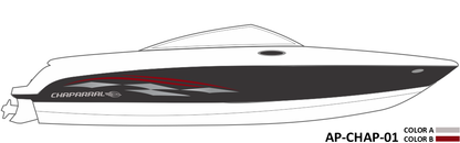 AP-CHAP-01 - Chaparral Series 2 Color Vinyl Boat Graphics Kit