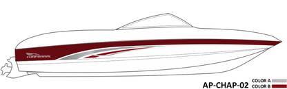 AP-CHAP-02 - Chaparral Series 2 Color Vinyl Boat Graphics Kit