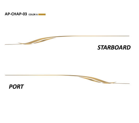 AP-CHAP-03 - Chaparral Series 1 Color Vinyl Boat Graphics Kit