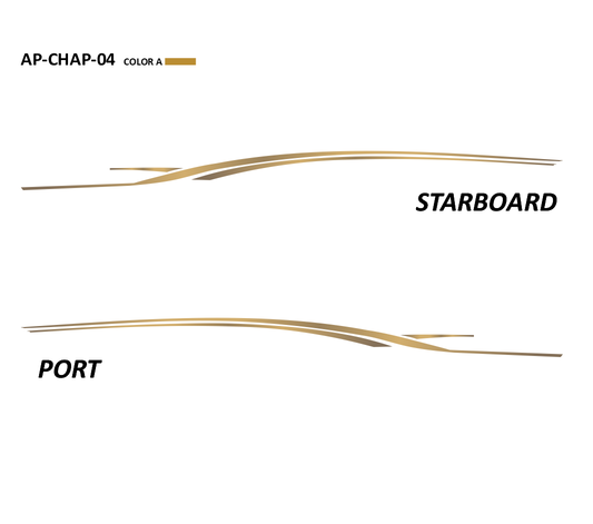 AP-CHAP-04 - Chaparral Series 1 Color Vinyl Boat Graphics Kit